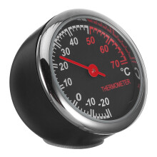 2Stk Mehrfarbiges Auto Thermometer Leuchtend Metallisch Staubdicht