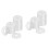 1000Pièces Rondelles Étanches PVC Transparentes Pour Fixation 6