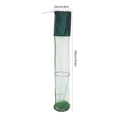 Faltbares Fischfangnetz, Robust, Nylon-Stoff-Konstruktion, Grün 2