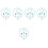 5Sets Resin Kinderschmuck Blau Halskette Geschenkset 6