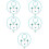 5Sets Resin Kinderschmuck Blau Halskette Geschenkset 9