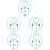 5Sets Resin Kinderschmuck Blau Halskette Geschenkset 8