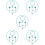 5Sets Resin Kinderschmuck Blau Halskette Geschenkset 10