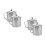 4Pièces Tasses À Café Anse Couvercle Pour Camping Argent 7