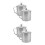 4Pièces Tasses À Café Anse Couvercle Pour Camping Argent 5