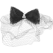 5Stk Schwarzer Fascinator Schleier Haarschmuck Fest