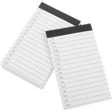 30Pièces A7 Blancs Lignés Notes Quotidiennes Portable