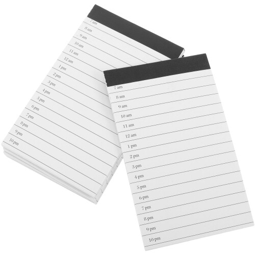 30Pièces A7 Blancs Lignés Notes Quotidiennes Portable