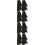 16Pièces Sangles Noires Crochet Et Boucle Multipurpose 8