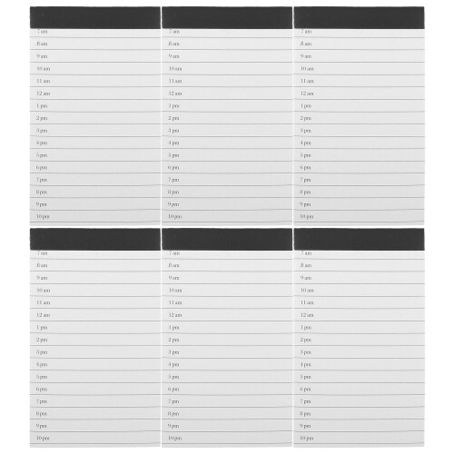 30Pièces A7 Blancs Lignés Notes Quotidiennes Portable 1