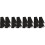 16Pièces Sangles Noires Crochet Et Boucle Multipurpose 6