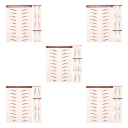 Sourcils Colle 3D Résistants Eau Marron Faciles À Poser 2