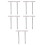 10Pièces Support Main Pour Directionnel Métal Argenté Portable 6