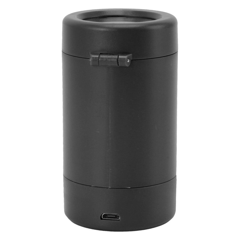 Light Transparent Cigarette Storage Jar With Led Magnifier Airtight & Spoon