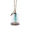 4Pièces Pendentifs Sapin Lumière Faits Main Verre Coloré Décor 1