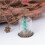 4Pièces Pendentifs Sapin Lumière Faits Main Verre Coloré Décor 10