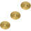 3St Professionele Drum Cymbal Set, Gelegeerd Messing Gouden Percussie 7