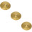 3St Professionele Drum Cymbal Set, Gelegeerd Messing Gouden Percussie 10