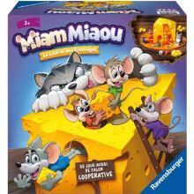 Gesellschaftsspiel - Ravensburger - Miam Miaou - Das Käse-Rennen - Kind 3 Jahre - 2 bis 4 Spieler
