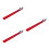 3Pièces Guide Rail Aluminium Rouge, Base Réglable Pour Scie 8