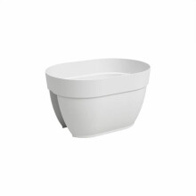 Balkon-Jardinière CAPRI CAMPANA - Kunststoff - Weiß - Oval - 39 x 25,6 x 22,5 cm - ARTEVASI