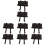 8Pièces Boîte De Rangement Outils Marron Cuir PU Durable 4