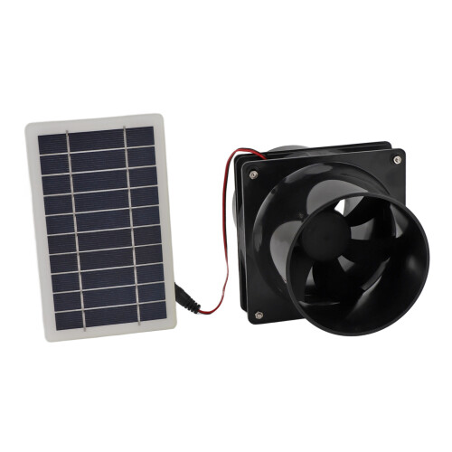 Langleblicher 10W 12V Solarlüfter für Wohnmobile und Gewächshäuser