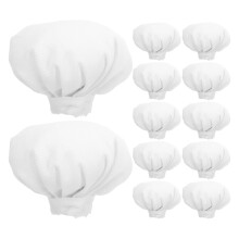 12Pièces Mini Chapeaux Chef Blancs En Tissu Accessoires Maison