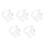 10Paires Support Mural Rangements Pour Battes De Baseball 8