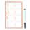 5Pièces Tableau Hebdomadaire Auto-Adhésif Réutilisable PVC 1