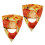 8Pcs Pizza Shaped Hat Multi Color Lightweight Carnival Party Accessory 1