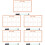 5Pièces Tableau Hebdomadaire Auto-Adhésif Réutilisable PVC 8