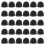 400Pcs Durable Black Plastic Locking Pin Backs for Craft Making 1