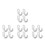16Pcs Universal Silver Bike Gear Hanger Replacement for Mountain Bikes 4