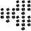 30Pièces Marqueurs Preuves Triangle Noir Utiles 7