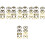 40Pcs Bright Assorted Color Paper New Year Costume Glasses Frames 5