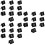 30Pièces Marqueurs Preuves Triangle Noir Utiles 8