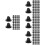400Pcs Durable Black Plastic Locking Pin Backs for Craft Making 8
