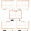 5Pièces Tableau Hebdomadaire Auto-Adhésif Réutilisable PVC 10