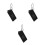 3Pièces Montre Clé Digital Noire Suspendue Pour Usage 5