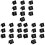 30Pièces Marqueurs Preuves Triangle Noir Utiles 4