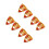 8Pcs Pizza Shaped Hat Multi Color Lightweight Carnival Party Accessory 3