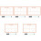 5Pièces Tableau Hebdomadaire Auto-Adhésif Réutilisable PVC 5