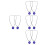 8St Multifunctionele Blauwe Golfbal Hoedclip Zinklegering Met Marker 5