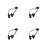 4Pcs Auto Audio Module ABS Hands-Free Aux Cable for Car 6