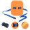 4Pcs Durable Eva Toddler Swim Back Float Orange Kid Learning Float 9