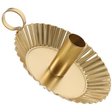 5Pcs Metal Candlestick Holders Golden Portable Tea Light Candle Stands