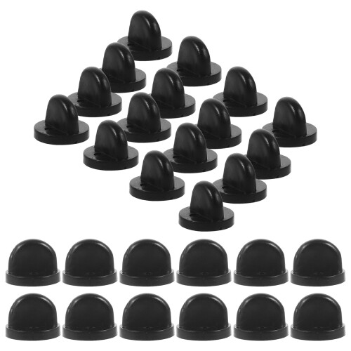 400Pcs Durable Black Plastic Locking Pin Backs for Craft Making 1