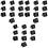 30Pièces Marqueurs Preuves Triangle Noir Utiles 5