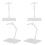 12Pcs Plastic Action Figure Display Bases Sturdy Transparent Supports 3